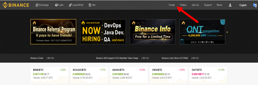 Binance - Funds